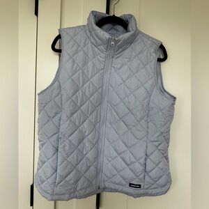 Land’s End LILAC Feather Free Quilted Vest L 14/16 Women’s Like New